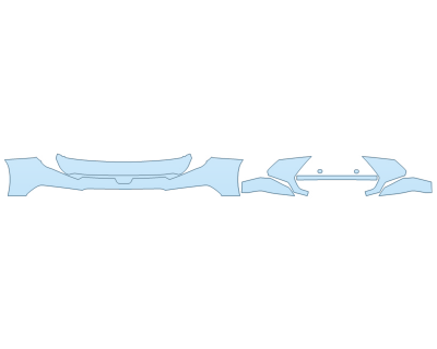 PAINT PROTECTION KIT - 2023 TOYOTA GRAND HIGHLANDER HYBRID MAX LIMITED BUMPER (MULTI PIECE) - PRECUT PPF CLEAR BRA WRAP