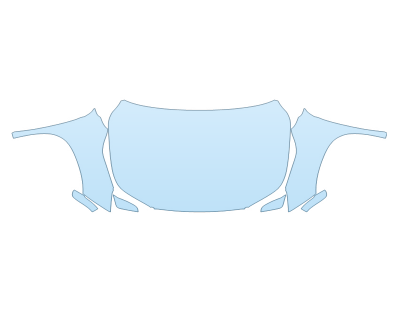 PAINT PROTECTION KIT - 2023 TOYOTA GRAND HIGHLANDER HYBRID MAX LIMITED FULL HOOD FENDERS MIRRORS(WRAPPED EDGES) - PRECUT PPF CLEAR BRA WRAP