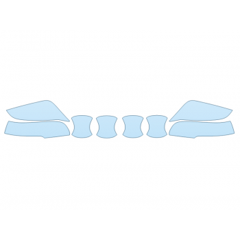 PAINT PROTECTION KIT - 2023 TOYOTA GRAND HIGHLANDER HYBRID MAX LIMITED MIRRORS DOOR CUPS - PRECUT PPF CLEAR BRA WRAP