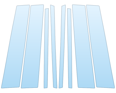 PAINT PROTECTION KIT - 2023 TOYOTA GRAND HIGHLANDER HYBRID MAX LIMITED B PILLARS - PRECUT PPF CLEAR BRA WRAP