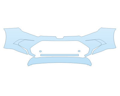 PAINT PROTECTION KIT - 2023 TOYOTA GRAND HIGHLANDER HYBRID MAX PLATINUM BUMPER - PRECUT PPF CLEAR BRA WRAP