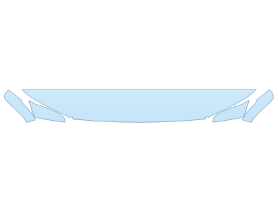 PAINT PROTECTION KIT - 2023 TOYOTA GRAND HIGHLANDER HYBRID MAX PLATINUM HOOD FENDERS MIRRORS 12 INCH (WRAPPED EDGES) - PRECUT PPF CLEAR BRA WRAP