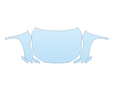 PAINT PROTECTION KIT - 2023 TOYOTA GRAND HIGHLANDER HYBRID MAX PLATINUM FULL HOOD FENDERS MIRRORS(WRAPPED EDGES) - PRECUT PPF CLEAR BRA WRAP