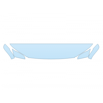 PAINT PROTECTION KIT - 2023 TOYOTA GRAND HIGHLANDER HYBRID XLE HOOD FENDERS MIRRORS 12 INCH (WRAPPED EDGES) - PRECUT PPF CLEAR BRA WRAP