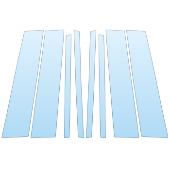 PAINT PROTECTION KIT - 2023 TOYOTA GRAND HIGHLANDER HYBRID XLE B PILLARS - PRECUT PPF CLEAR BRA WRAP