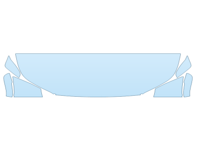 PAINT PROTECTION KIT - 2023 TOYOTA GRAND HIGHLANDER LIMTED HOOD FENDERS MIRRORS 24 INCH (WRAPPED EDGES) - PRECUT PPF CLEAR BRA WRAP