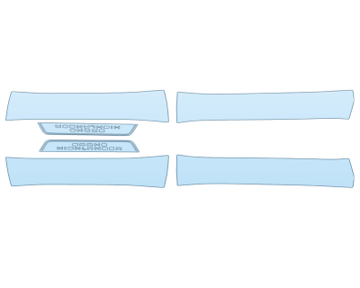 PAINT PROTECTION KIT - 2023 TOYOTA GRAND HIGHLANDER LIMTED DOOR SILLS - PRECUT PPF CLEAR BRA WRAP