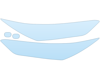 PAINT PROTECTION KIT - 2023 TOYOTA GRAND HIGHLANDER LIMTED HEADLIGHTS FOGLIGHTS - PRECUT PPF CLEAR BRA WRAP