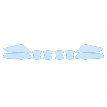 PAINT PROTECTION KIT - 2023 TOYOTA GRAND HIGHLANDER PLATINUM MIRRORS DOOR CUPS - PRECUT PPF CLEAR BRA WRAP