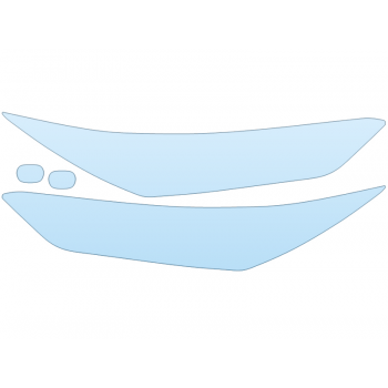 PAINT PROTECTION KIT - 2023 TOYOTA GRAND HIGHLANDER PLATINUM HEADLIGHTS FOGLIGHTS - PRECUT PPF CLEAR BRA WRAP