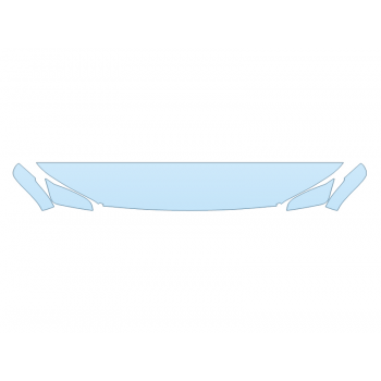 PAINT PROTECTION KIT - 2023 TOYOTA GRAND HIGHLANDER XLE HOOD FENDERS MIRRORS 12 INCH (WRAPPED EDGES) - PRECUT PPF CLEAR BRA WRAP