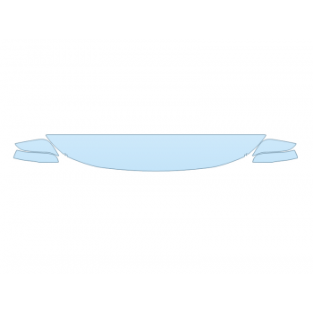 PAINT PROTECTION KIT - 2023 TOYOTA HIGHLANDER BRONZE EDITION HM 12 INCH (WRAPPED EDGES) - PRECUT PPF CLEAR BRA WRAP