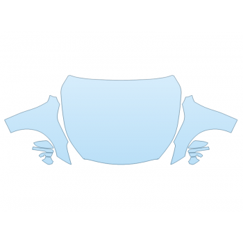 PAINT PROTECTION KIT - 2023 TOYOTA MIRAI LIMITED FULL HOOD FENDERS MIRRORS(WRAPPED EDGES) - PRECUT PPF CLEAR BRA WRAP