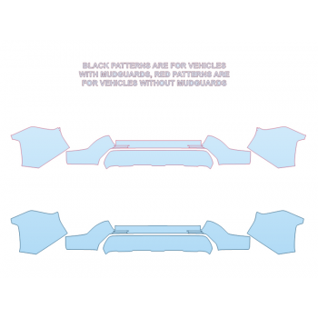 PAINT PROTECTION KIT - 2023 TOYOTA RAV4 WOODLAND EDITION REAR BUMPER - PRECUT PPF CLEAR BRA WRAP