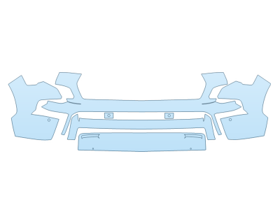 PAINT PROTECTION KIT - 2023 TOYOTA SEQUOIA CAPSTONE BUMPER WITH SENSORS - PRECUT PPF CLEAR BRA WRAP