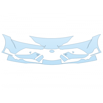 PAINT PROTECTION KIT - 2023 TOYOTA SUPRA 2 BUMPER W/O SEAMS - PRECUT PPF CLEAR BRA WRAP