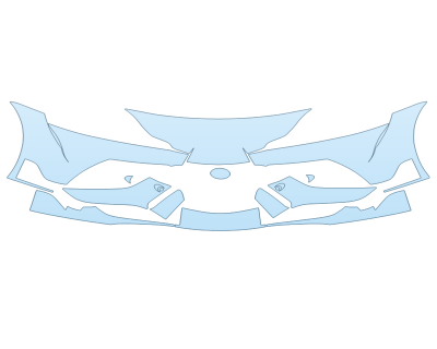 PAINT PROTECTION KIT - 2023 TOYOTA SUPRA 2 BUMPER W/O SEAMS - PRECUT PPF CLEAR BRA WRAP