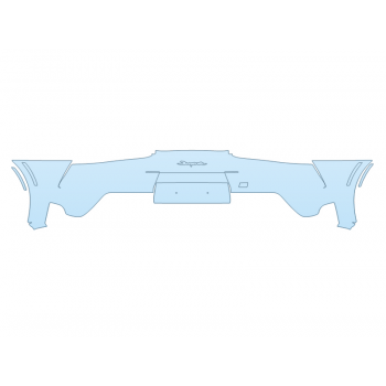 PAINT PROTECTION KIT - 2023 TOYOTA SUPRA 2 FULL REAR BUMPER (WRAPPED EDGES) - PRECUT PPF CLEAR BRA WRAP