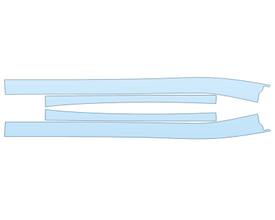 PAINT PROTECTION KIT - 2023 TOYOTA SUPRA 3.0 PREMIUM DOOR SILLS - PRECUT PPF CLEAR BRA WRAP