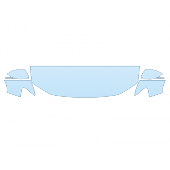 PAINT PROTECTION KIT - 2023 VOLKSWAGEN ATLAS HIGHLINE HOOD FENDERS MIRRORS 24 INCH (WRAPPED EDGES) - PRECUT PPF CLEAR BRA WRAP