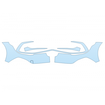 PAINT PROTECTION KIT - 2023 VOLKSWAGEN GOLF GTI SE BUMPER (MULTI PIECE) - PRECUT PPF CLEAR BRA WRAP