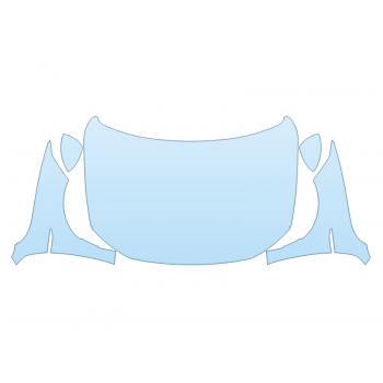 PAINT PROTECTION KIT - 2023 VOLKSWAGEN JETTA COMFORTLINE FULL HOOD FENDERS MIRRORS(WRAPPED EDGES) - PRECUT PPF CLEAR BRA WRAP