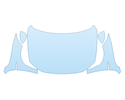 PAINT PROTECTION KIT - 2023 VOLKSWAGEN JETTA SPORT FULL HOOD FENDERS MIRRORS(WRAPPED EDGES) - PRECUT PPF CLEAR BRA WRAP