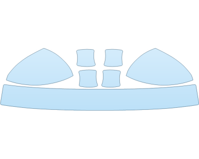 PAINT PROTECTION KIT - 2023 VOLKSWAGEN JETTA SPORT REAR BUMPER MIRRORS DOOR CUPS - PRECUT PPF CLEAR BRA WRAP