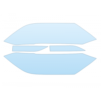 PAINT PROTECTION KIT - 2023 VOLKSWAGEN JETTA SPORT HEADLIGHTS FOGLIGHTS - PRECUT PPF CLEAR BRA WRAP