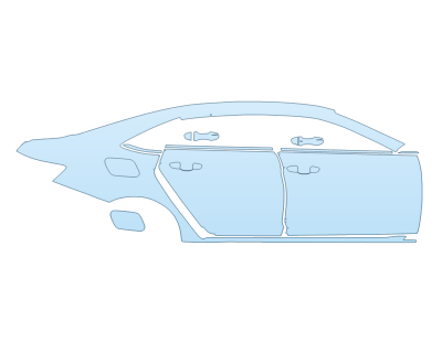 PAINT PROTECTION KIT - 2023 VOLKSWAGEN JETTA TRENDLINE PASSENGER SIDE - PRECUT PPF CLEAR BRA WRAP