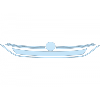 PAINT PROTECTION KIT - 2023 VOLKSWAGEN JETTA TRENDLINE GRILL - PRECUT PPF CLEAR BRA WRAP