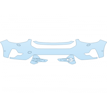 PAINT PROTECTION KIT - 2023 VOLVO C40 ULTIMATE BUMPER WITH SENSORS - PRECUT PPF CLEAR BRA WRAP