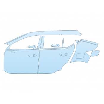 PAINT PROTECTION KIT - 2023 VOLVO C40 RECHARGE CORE DRIVER SIDE - PRECUT PPF CLEAR BRA WRAP