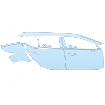 PAINT PROTECTION KIT - 2023 VOLVO C40 RECHARGE CORE PASSENGER SIDE - PRECUT PPF CLEAR BRA WRAP