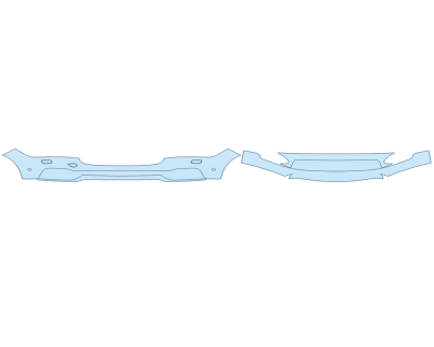 2025 VOLVO S90 ULTIMATE BUMPER (MULTI PIECE) WASHERSWITH SENSORS - PRECUT PPF CLEAR BRA WRAP