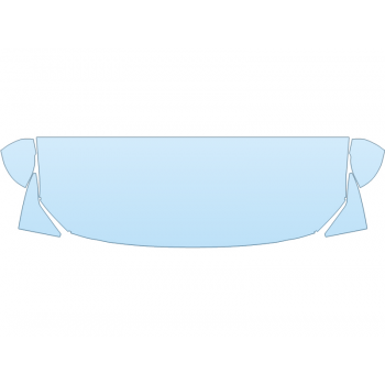2025 VOLVO S90 ULTIMATE HOOD FENDERS MIRRORS 24 INCH (WRAPPED EDGES) - PRECUT PPF CLEAR BRA WRAP