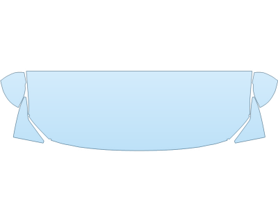 2025 VOLVO S90 ULTIMATE HOOD FENDERS MIRRORS 24 INCH (WRAPPED EDGES) - PRECUT PPF CLEAR BRA WRAP