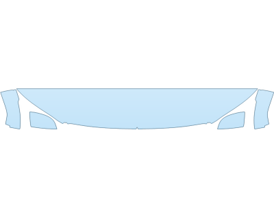 2025 VOLVO XC40 CORE HOOD FENDERS MIRRORS 12 INCH (WRAPPED EDGES) - PRECUT PPF CLEAR BRA WRAP
