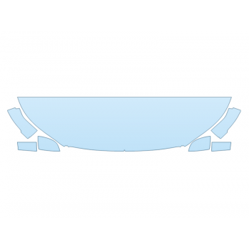 2025 VOLVO XC40 CORE HOOD FENDERS MIRRORS 18 INCH (WRAPPED EDGES) - PRECUT PPF CLEAR BRA WRAP