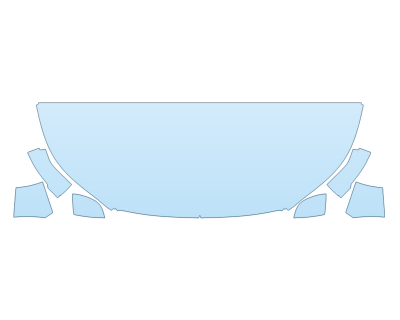 2025 VOLVO XC40 CORE HOOD FENDERS MIRRORS 24 INCH (WRAPPED EDGES) - PRECUT PPF CLEAR BRA WRAP