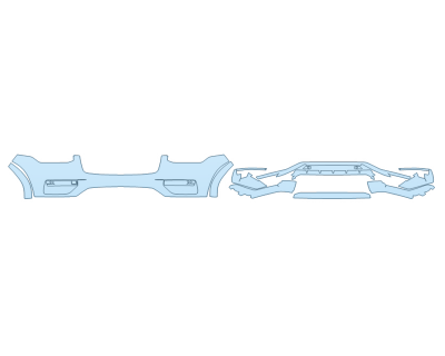 2023 VOLVO XC90 PLUS BUMPER (MULTI PIECE)