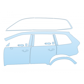 PAINT PROTECTION KIT - 2023 VOLVO XC90 ULTIMATE DRIVER SIDE - PRECUT PPF CLEAR BRA WRAP