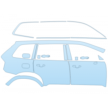 PAINT PROTECTION KIT - 2023 VOLVO XC90 ULTIMATE PASSENGER SIDE - PRECUT PPF CLEAR BRA WRAP