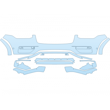 PAINT PROTECTION KIT - 2023 VOLVO XC90 RECHARGE CORE BUMPER WITH SENSORS - PRECUT PPF CLEAR BRA WRAP