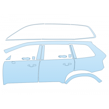 PAINT PROTECTION KIT - 2023 VOLVO XC90 RECHARGE CORE DRIVER SIDE - PRECUT PPF CLEAR BRA WRAP