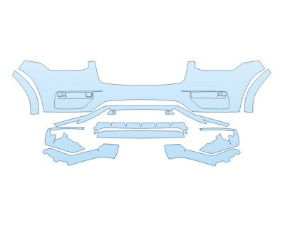 PAINT PROTECTION KIT - 2023 VOLVO XC90 RECHARGE PLUS BUMPER - PRECUT PPF CLEAR BRA WRAP