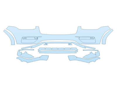 PAINT PROTECTION KIT - 2023 VOLVO XC90 RECHARGE ULTIMATE BUMPER - PRECUT PPF CLEAR BRA WRAP