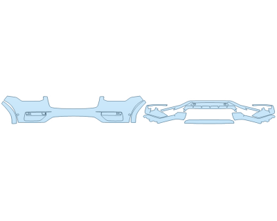 2023 VOLVO XC90 RECHARGE ULTIMATE BUMPER (MULTI PIECE)WITH SENSORS