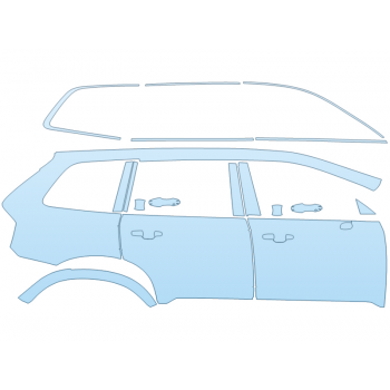 PAINT PROTECTION KIT - 2023 VOLVO XC90 RECHARGE ULTIMATE PASSENGER SIDE - PRECUT PPF CLEAR BRA WRAP