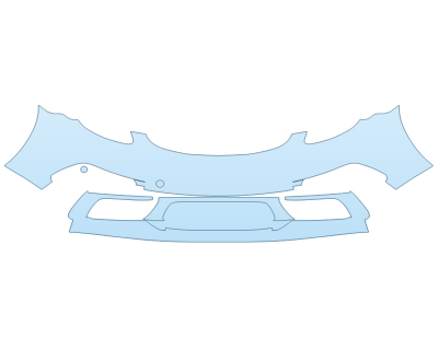 2025 PORSCHE 718 BOXSTER BUMPER - PRECUT PPF CLEAR BRA WRAP